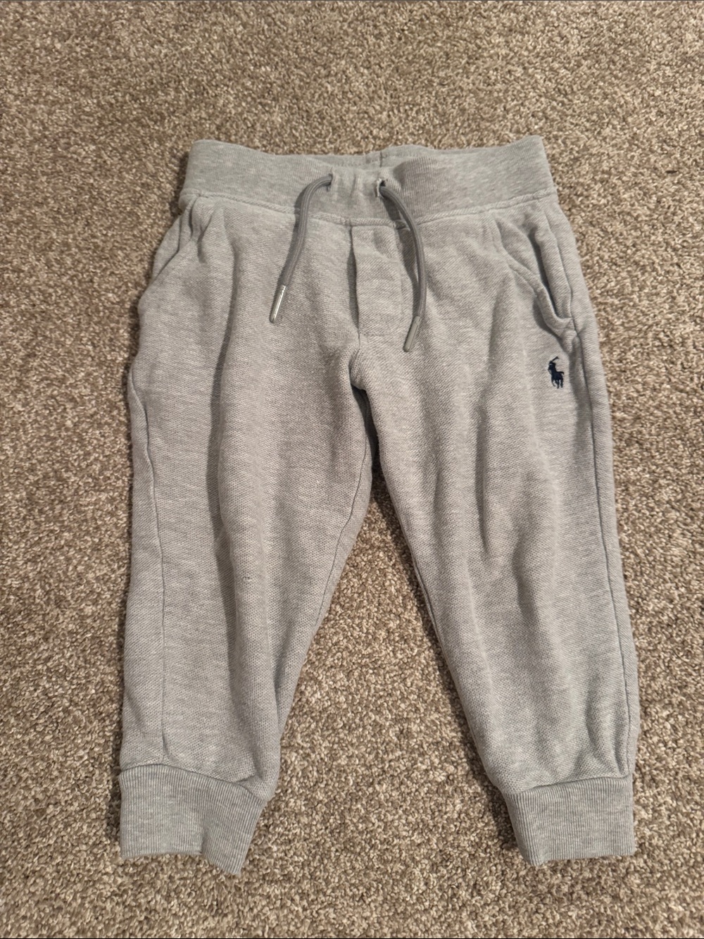 Polo by Ralph Lauren Light Gray Kids Jogger Sweatpants
